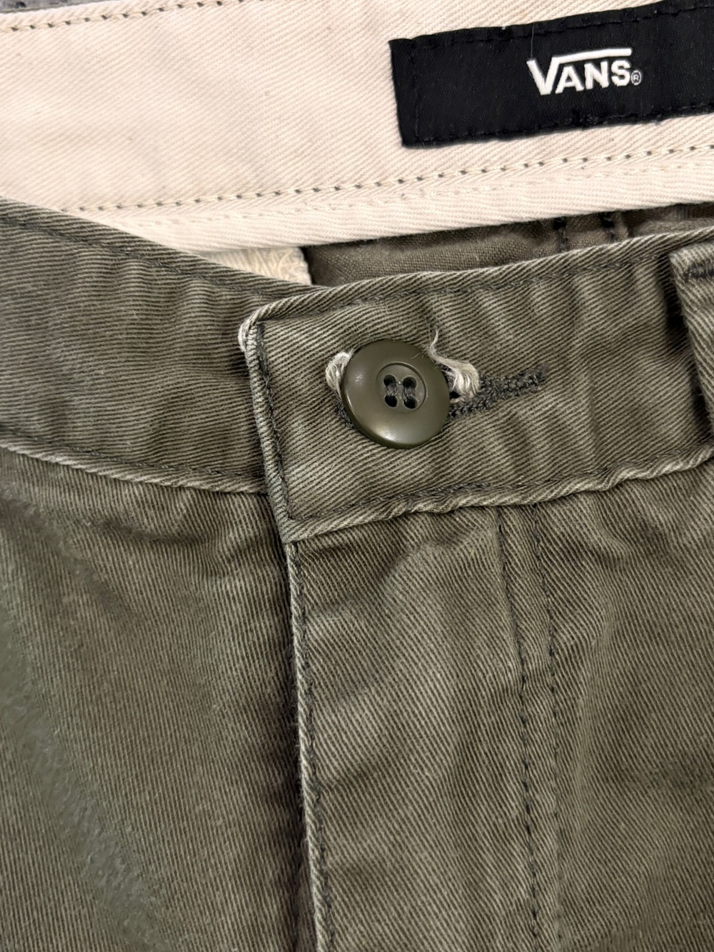 Vans Authentic Chino Stretch Pants Grape Leaf Olive Green Men’s 32 - Picture 7 of 13
